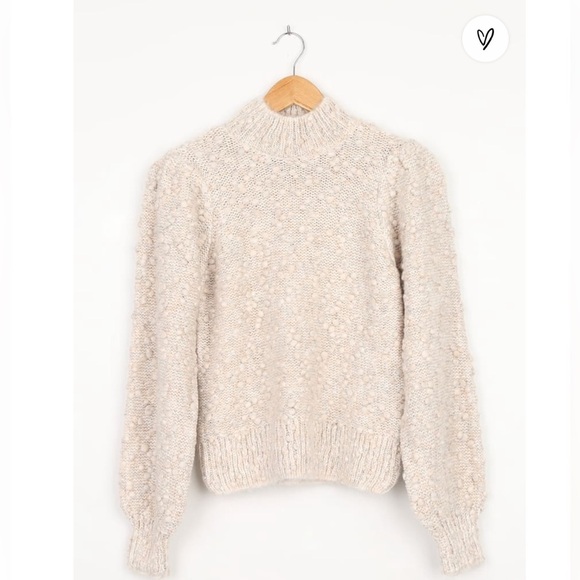 Bubble knit mock neck sweater - Picture 5 of 12